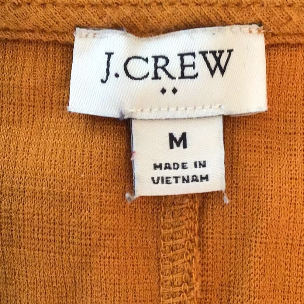 J. Crew mustard yellow tie top - Picture 3 of 4